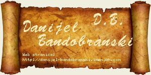 Danijel Bandobranski vizit kartica
